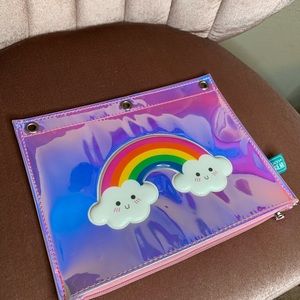 🛍Holographic Iridescent RainbowClouds Pencil Case